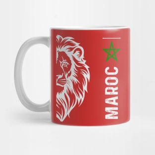 morocco football Maroc lion Flag 2024 Mug